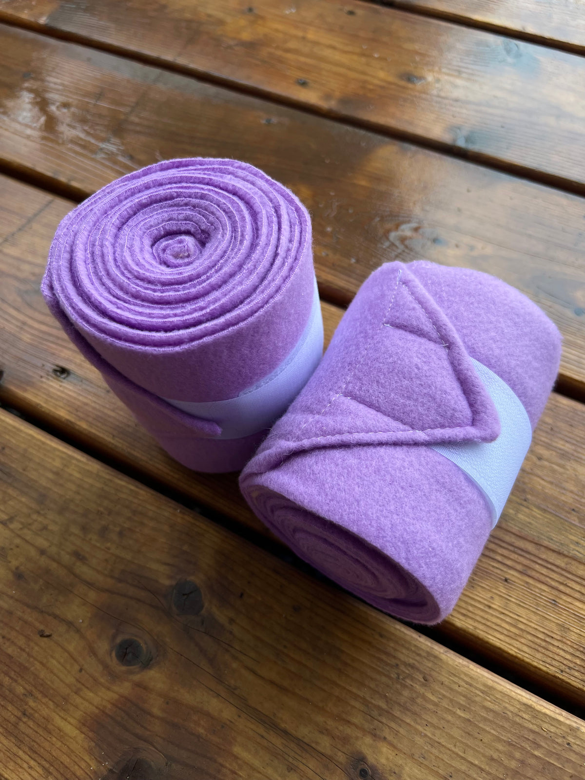 Set of 2 Horse Polo Wraps - Amethyst Purple