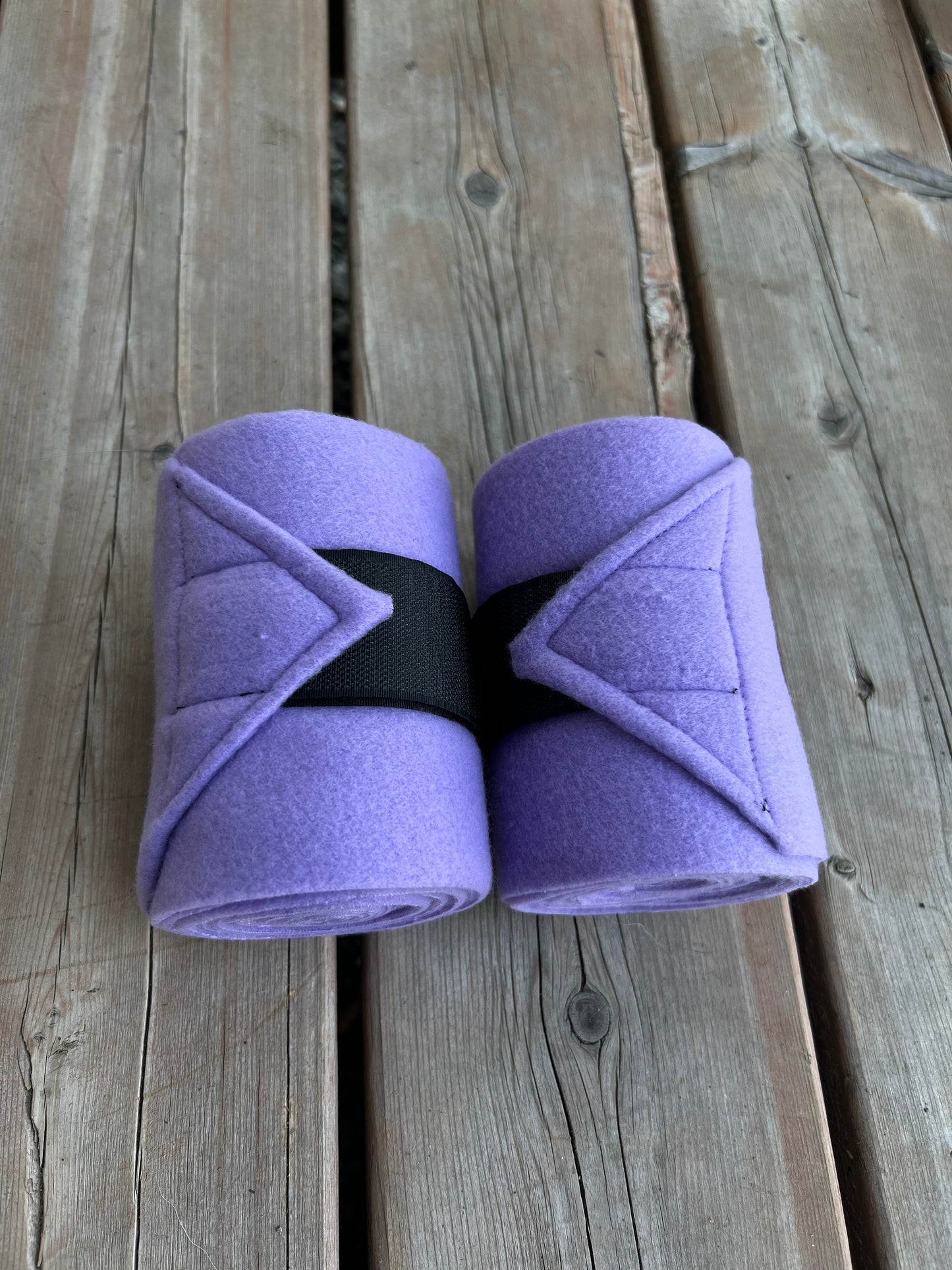 Lot de 2 polos pour cheval - Mauve iris