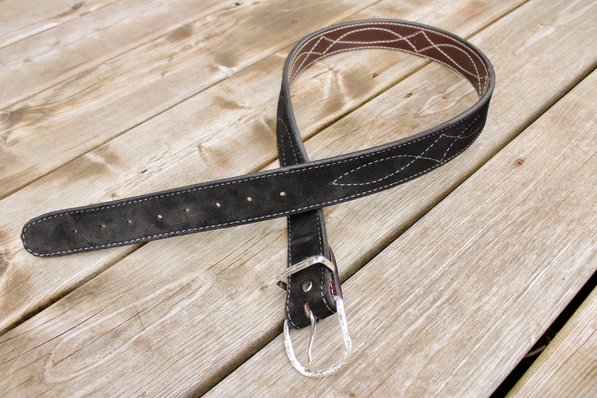 Black Suede Belt