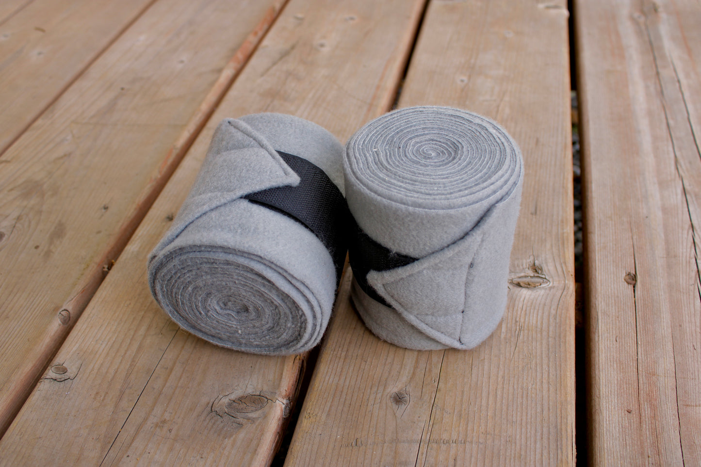 Lot de 2 polos pour chevaux - Gris moyen