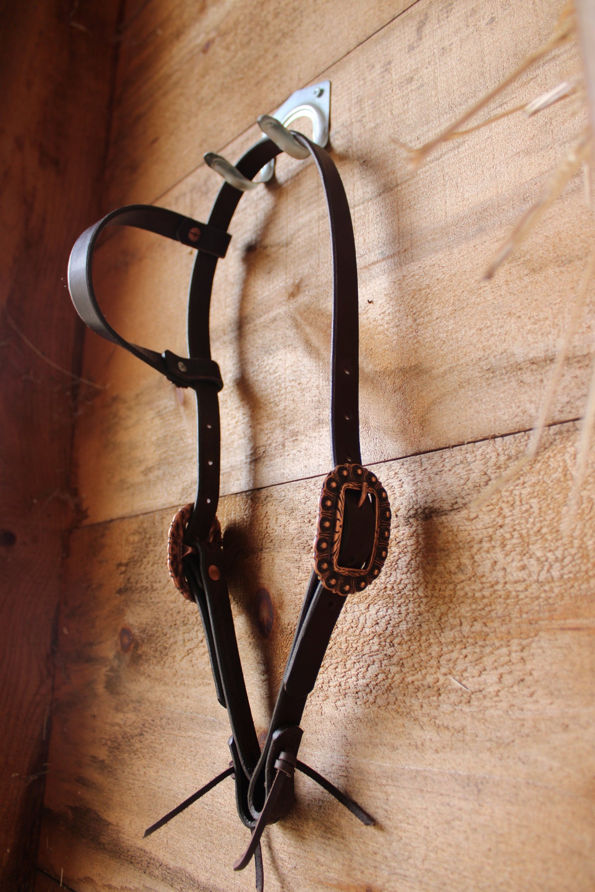 Dark Brown Leather Headstall #2