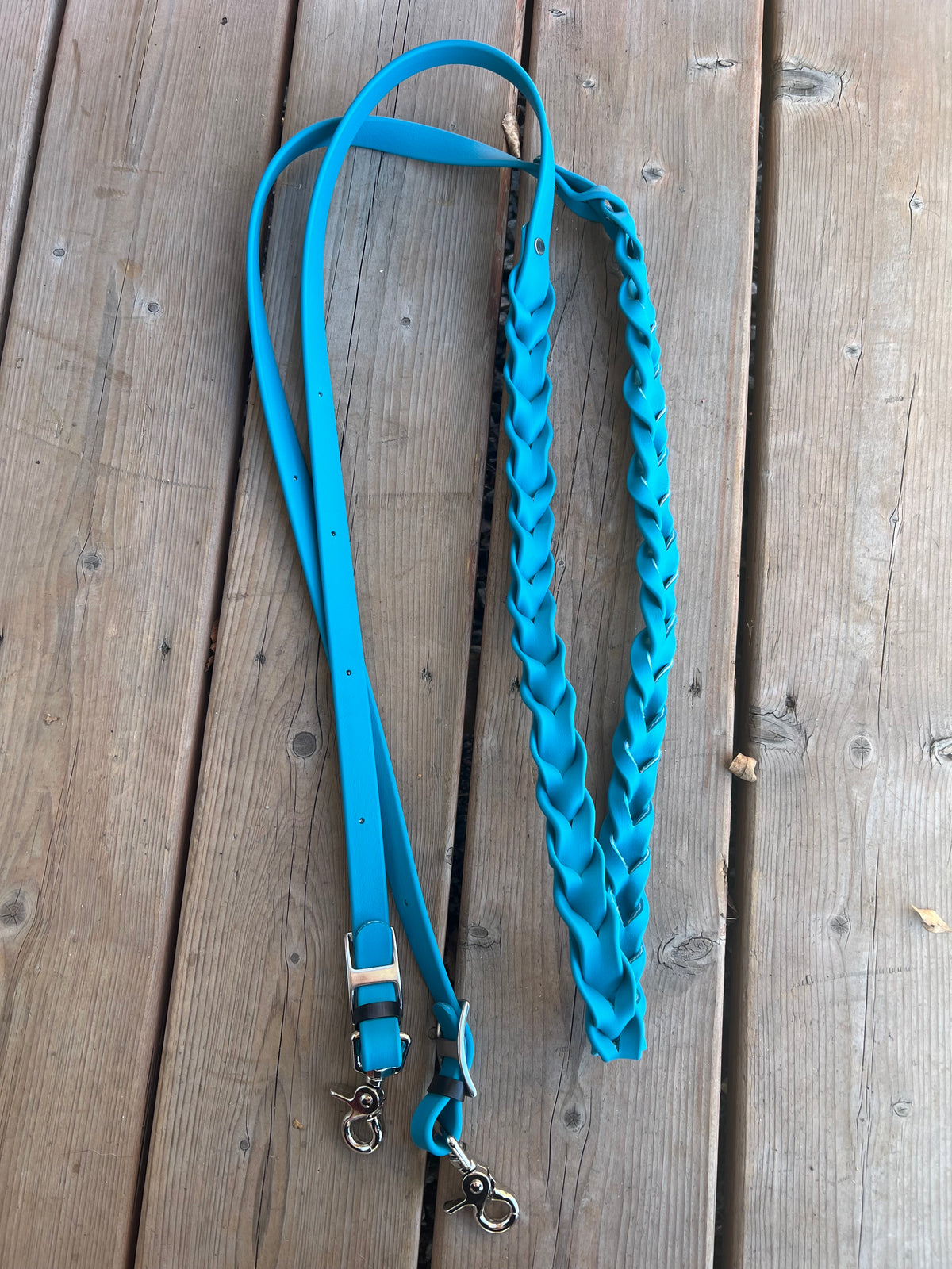 Adjustable Braided Rein BioThane *Made to order*