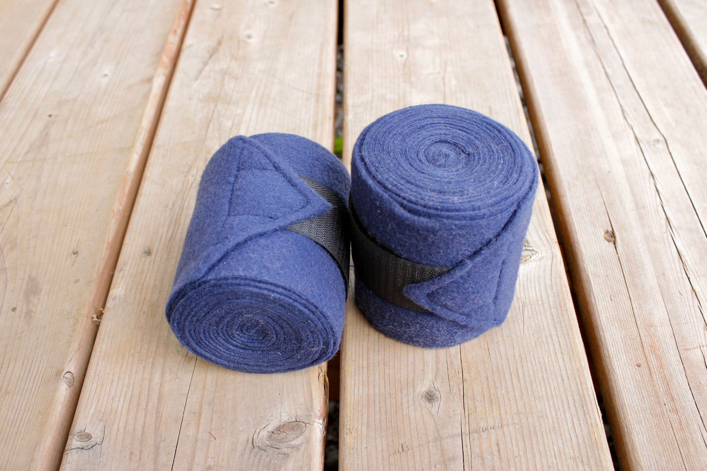 Set of 2 Horse Polo Wraps - Navy Blue