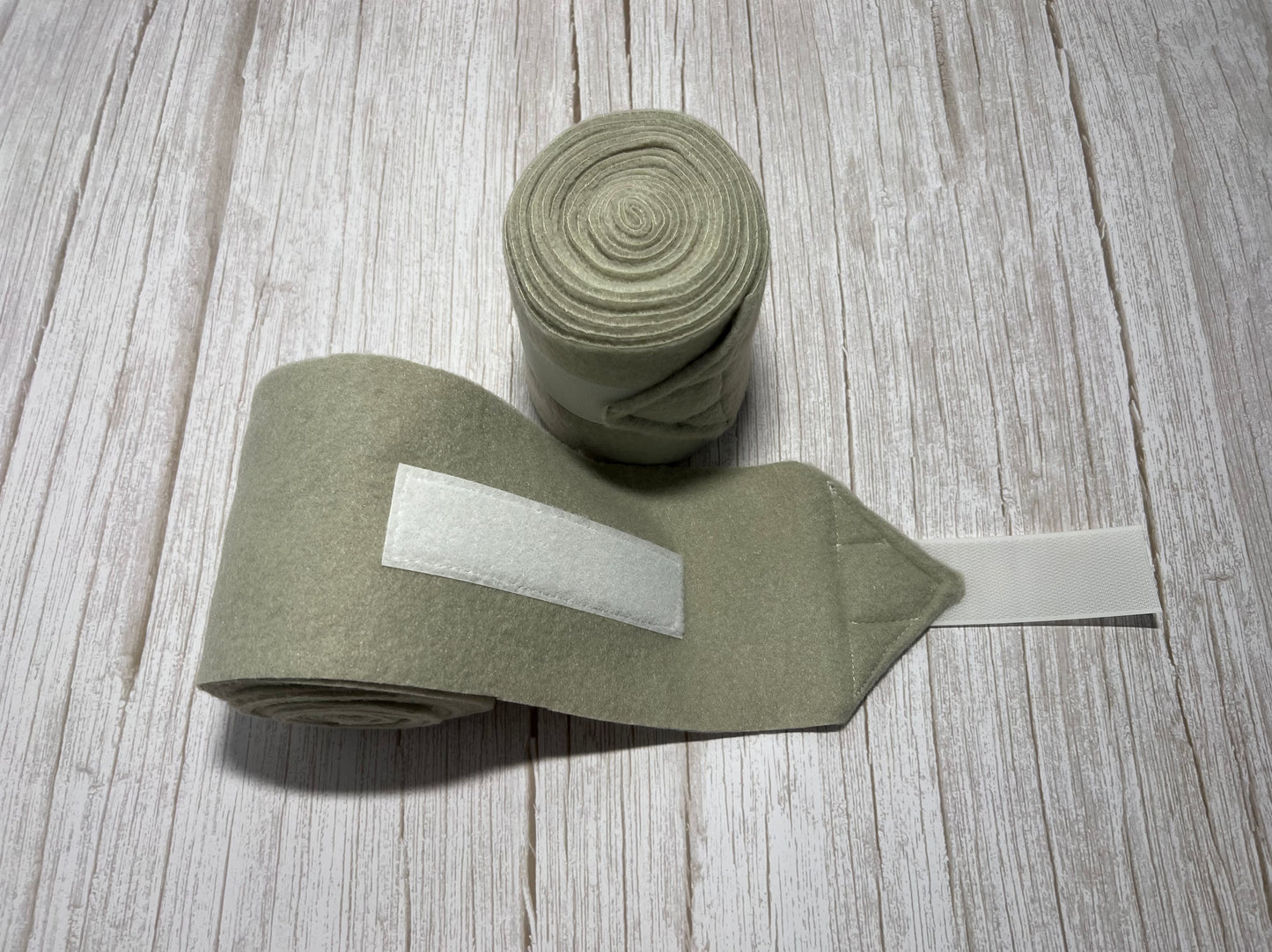 Set of 2 Horse Polo Wraps - Sage Green