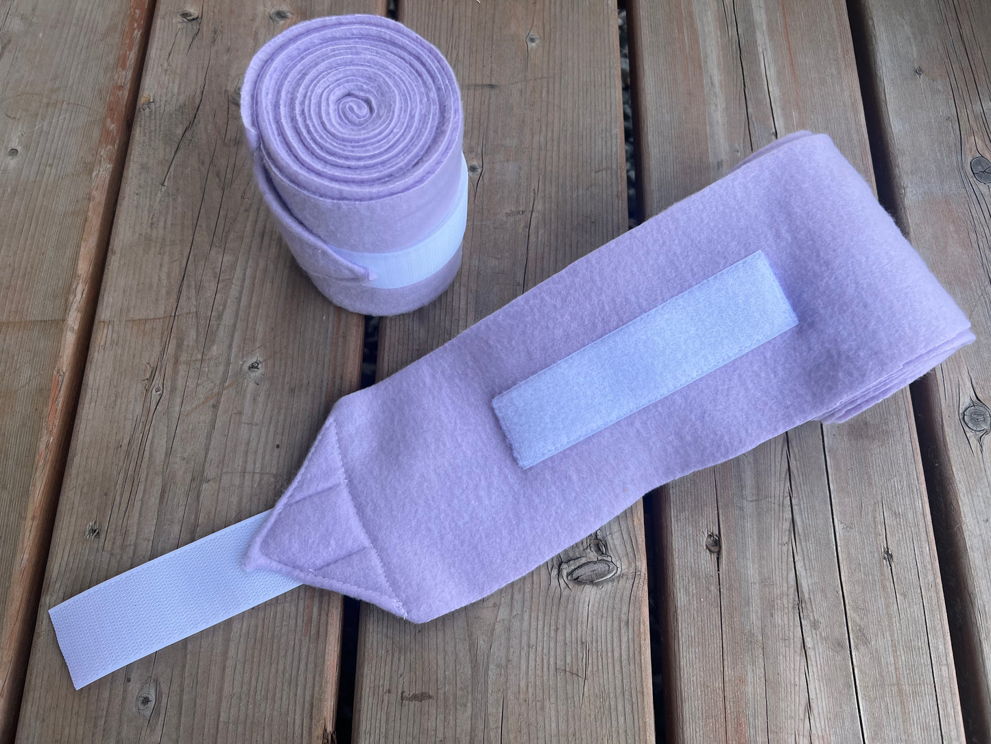 Set of 2 Horse Polo Wraps - Lilac