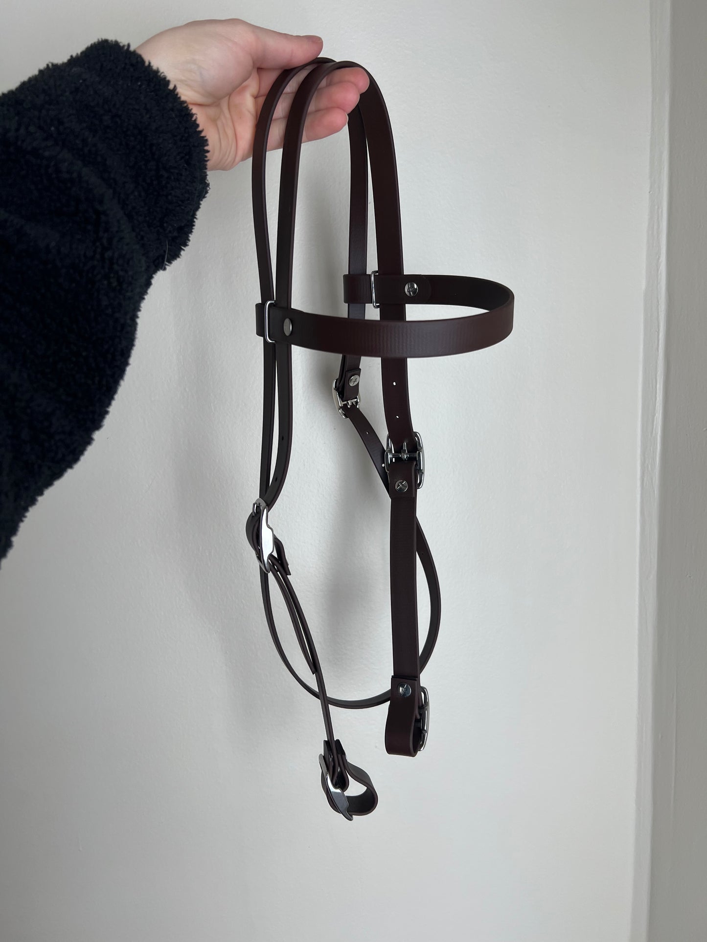 Bride frontale en BioThane – Taille Cob à Full *Fabriquée sur commande*