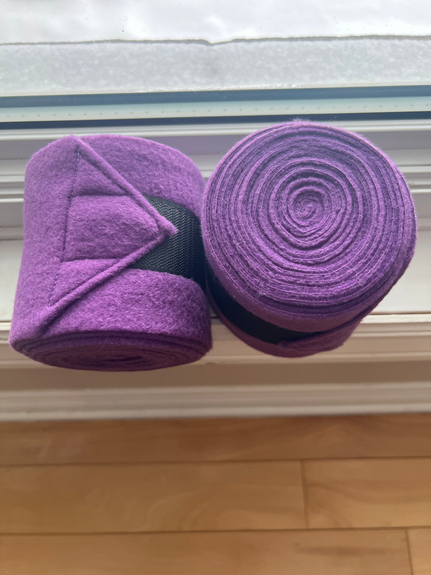 Set of 2 Horse Polo Wraps - Plum Purple