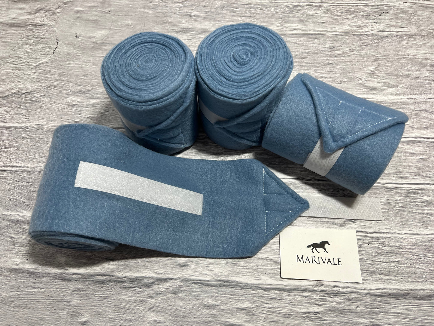 Set of 4 Horse Polo Wraps - Harbour Blue