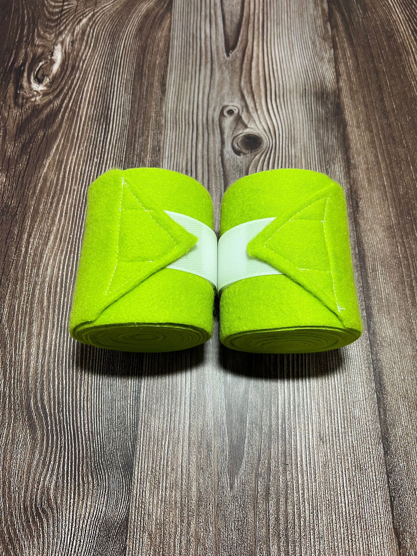 Set of 2 Horse Polo Wraps - Lime Green