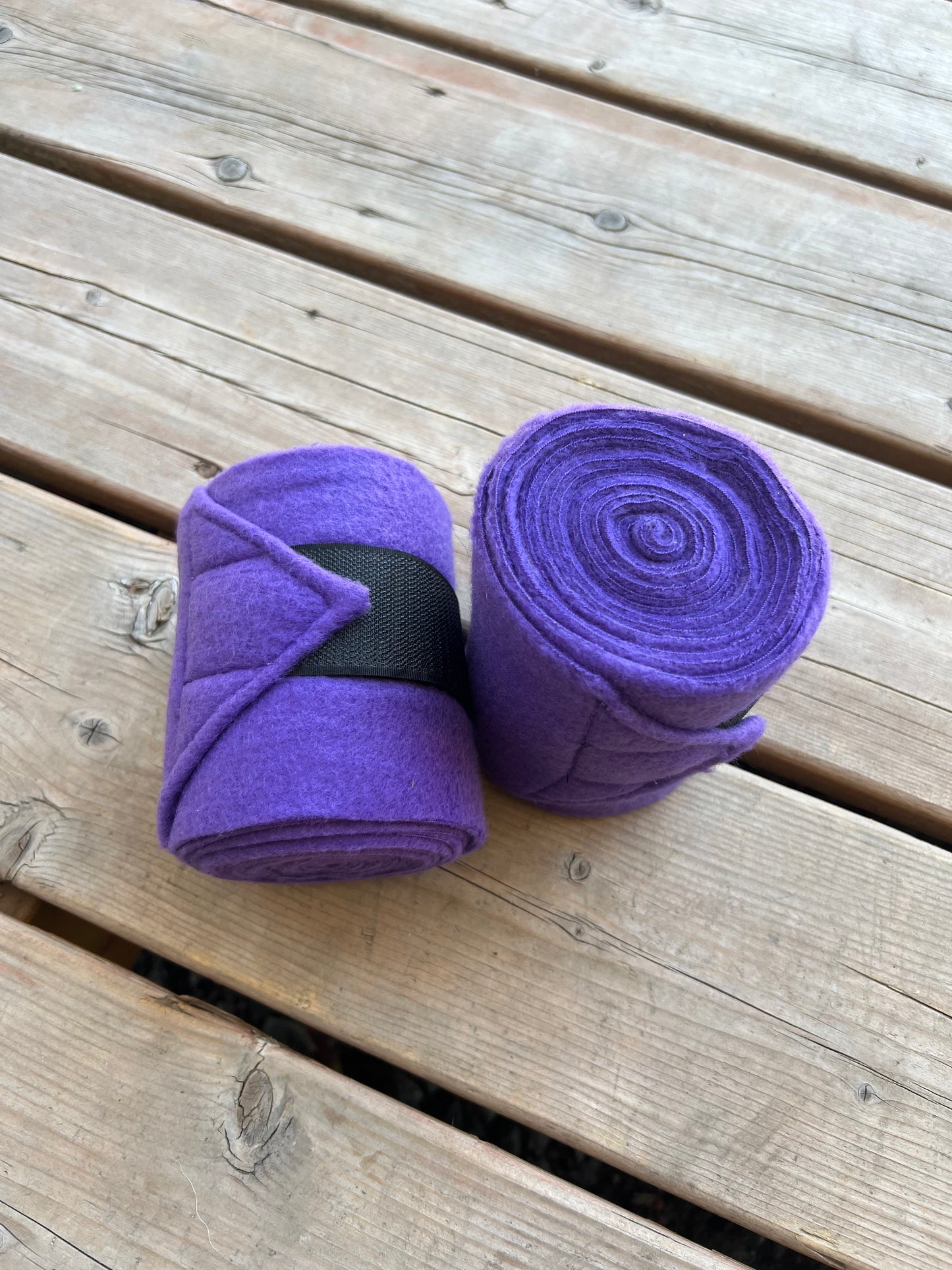 Set of 2 Horse Polo Wraps - Purple