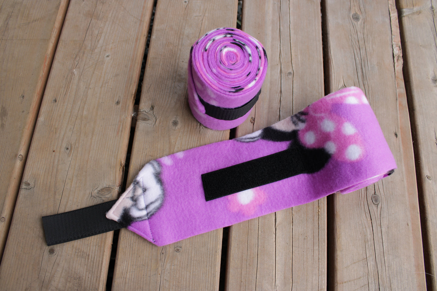 Lot de 2 polos pour cheval - Minnie Mouse Mauve