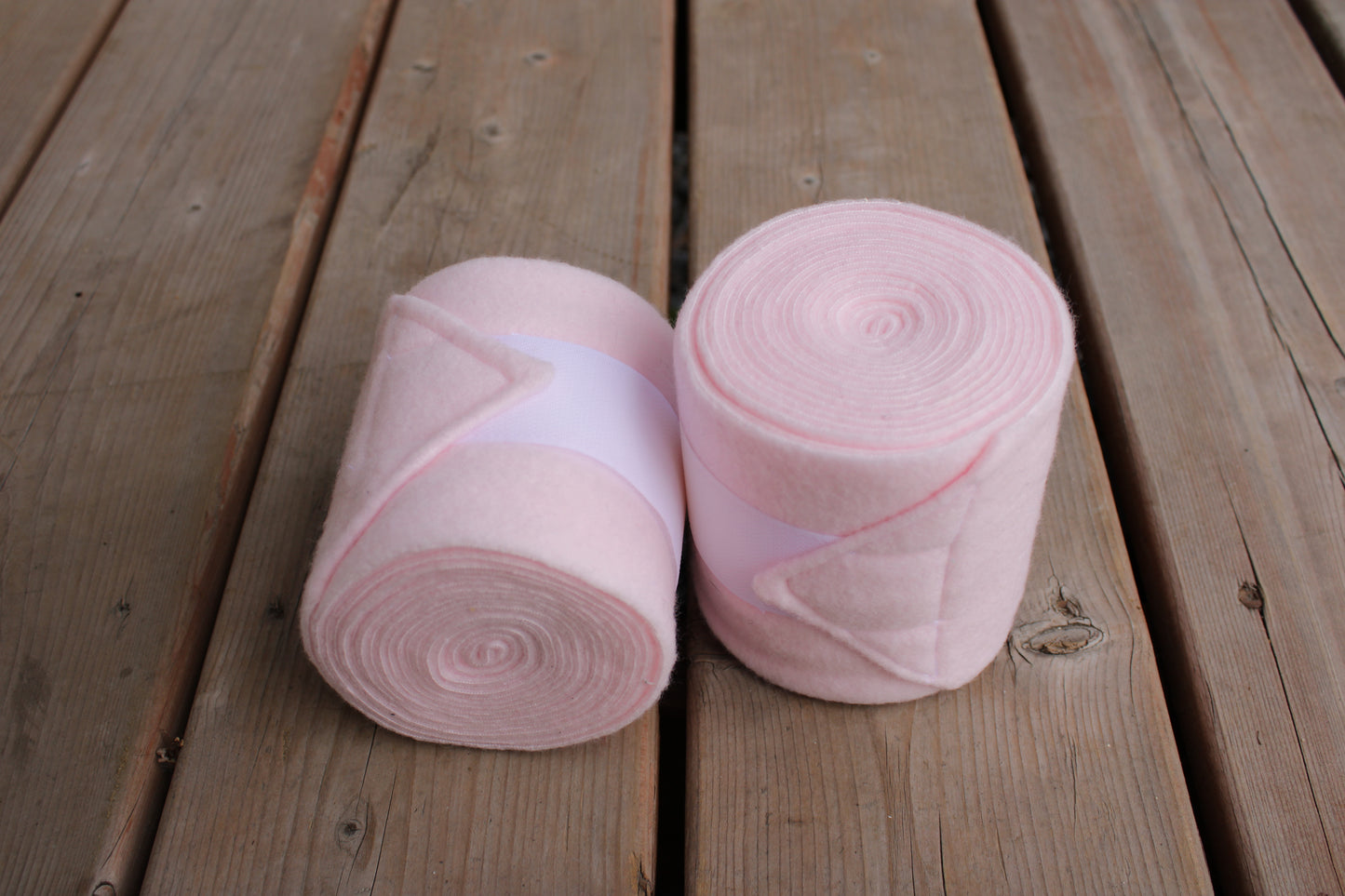 Lot de 2 polos pour chevaux - Rose bébé