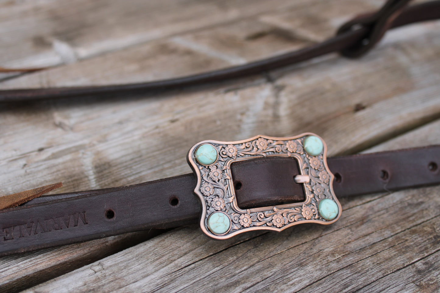 Dark Brown Leather Headstall #4