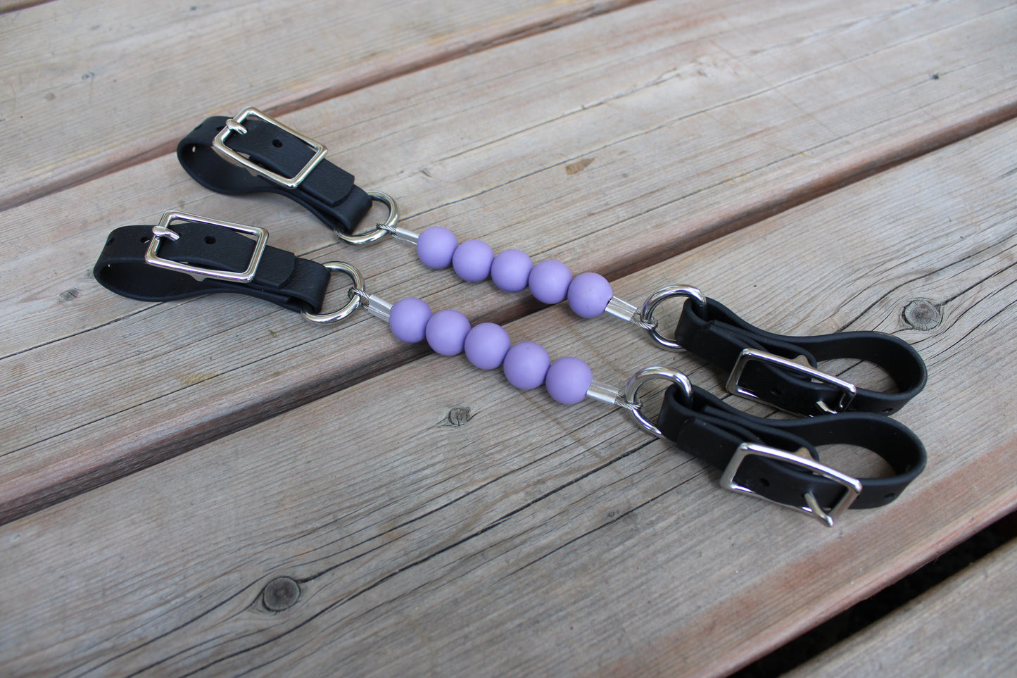 Gourmettes en billes de silicone avec BioThane