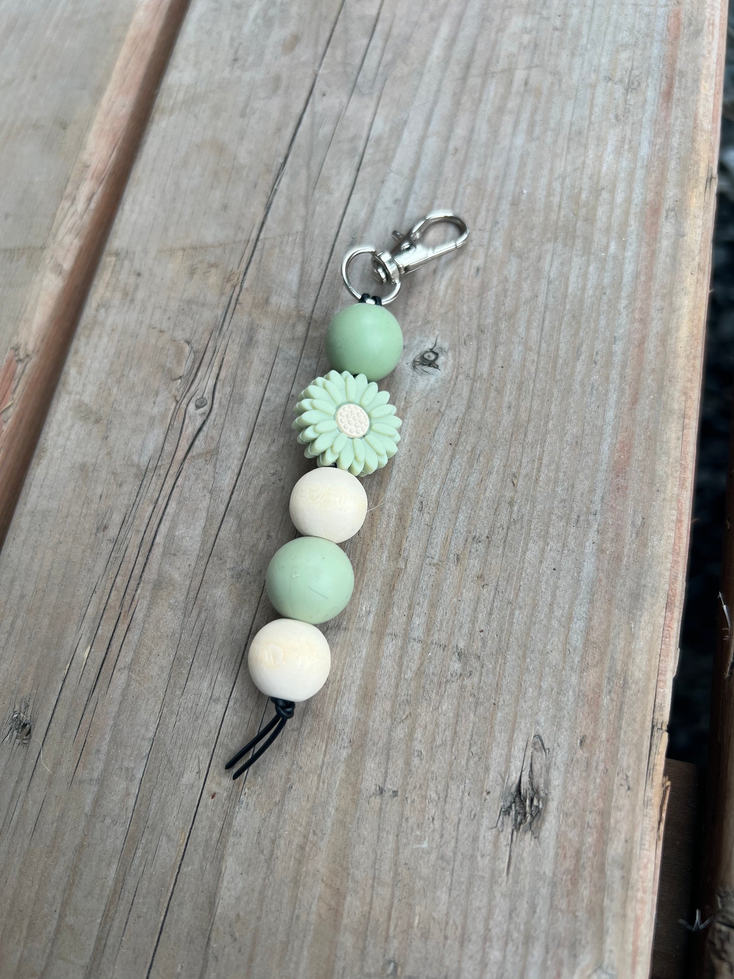 Porte-clés en billes de silicone