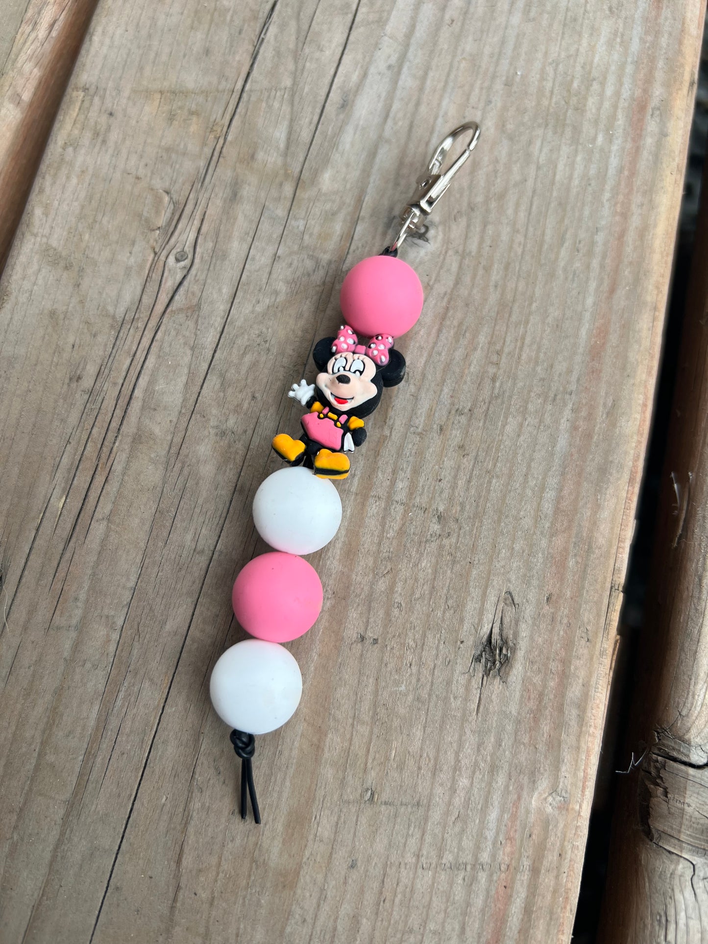 Porte-clés en billes de silicone