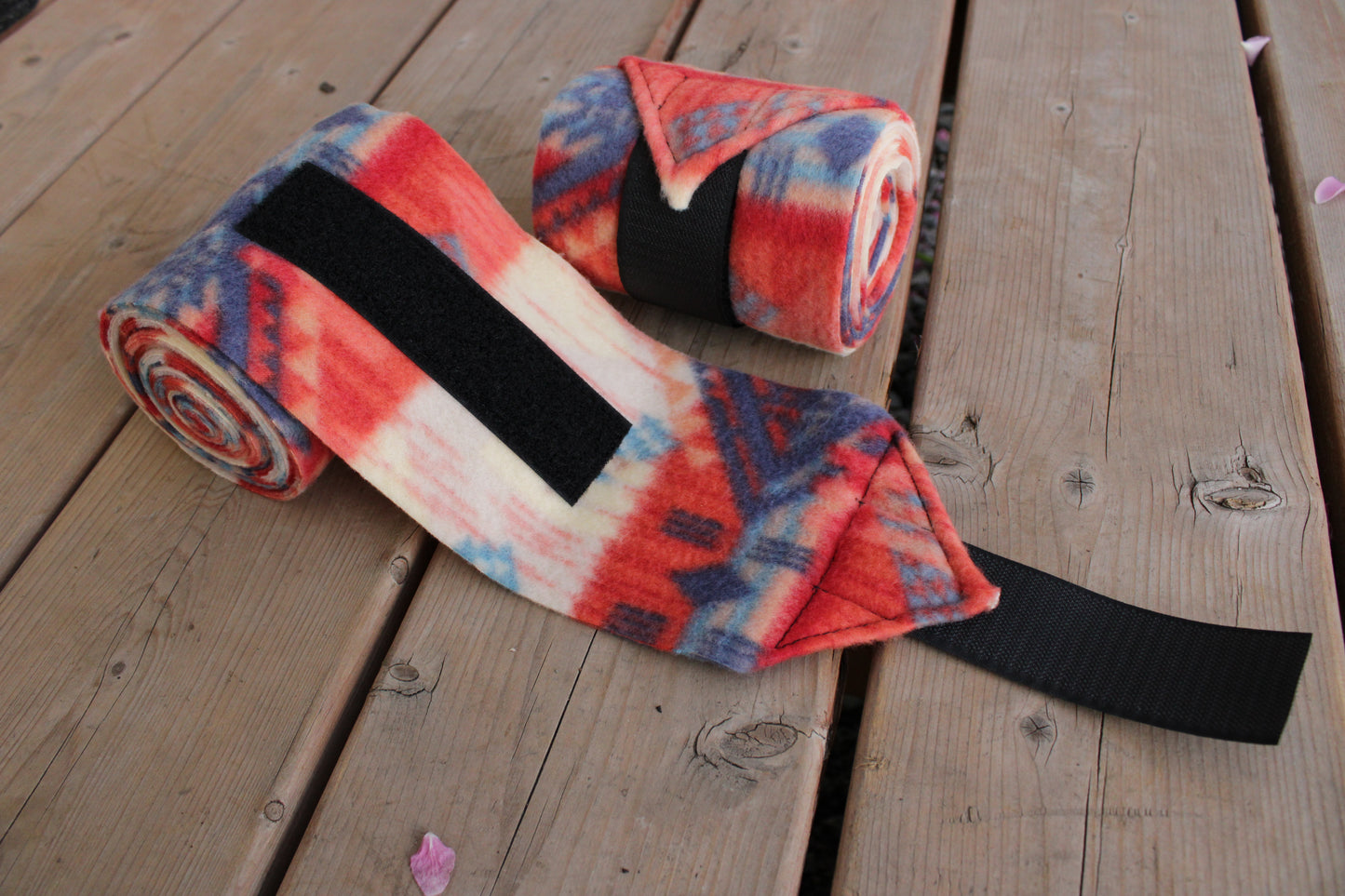 Set of 2 Horse Polo Wraps - Aztec Orange