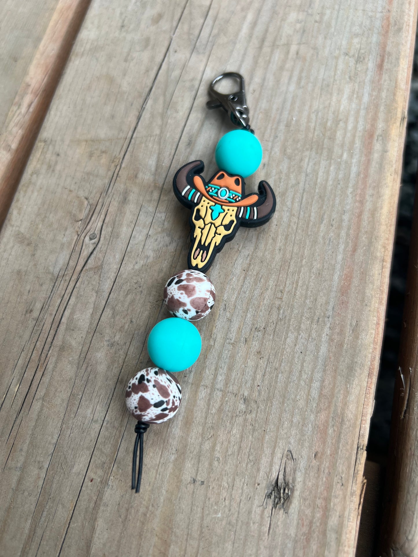 Porte-clés en billes de silicone