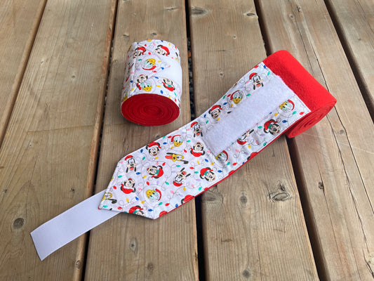 Lot de 2 polos pour chevaux - Rouge avec motifs Disney