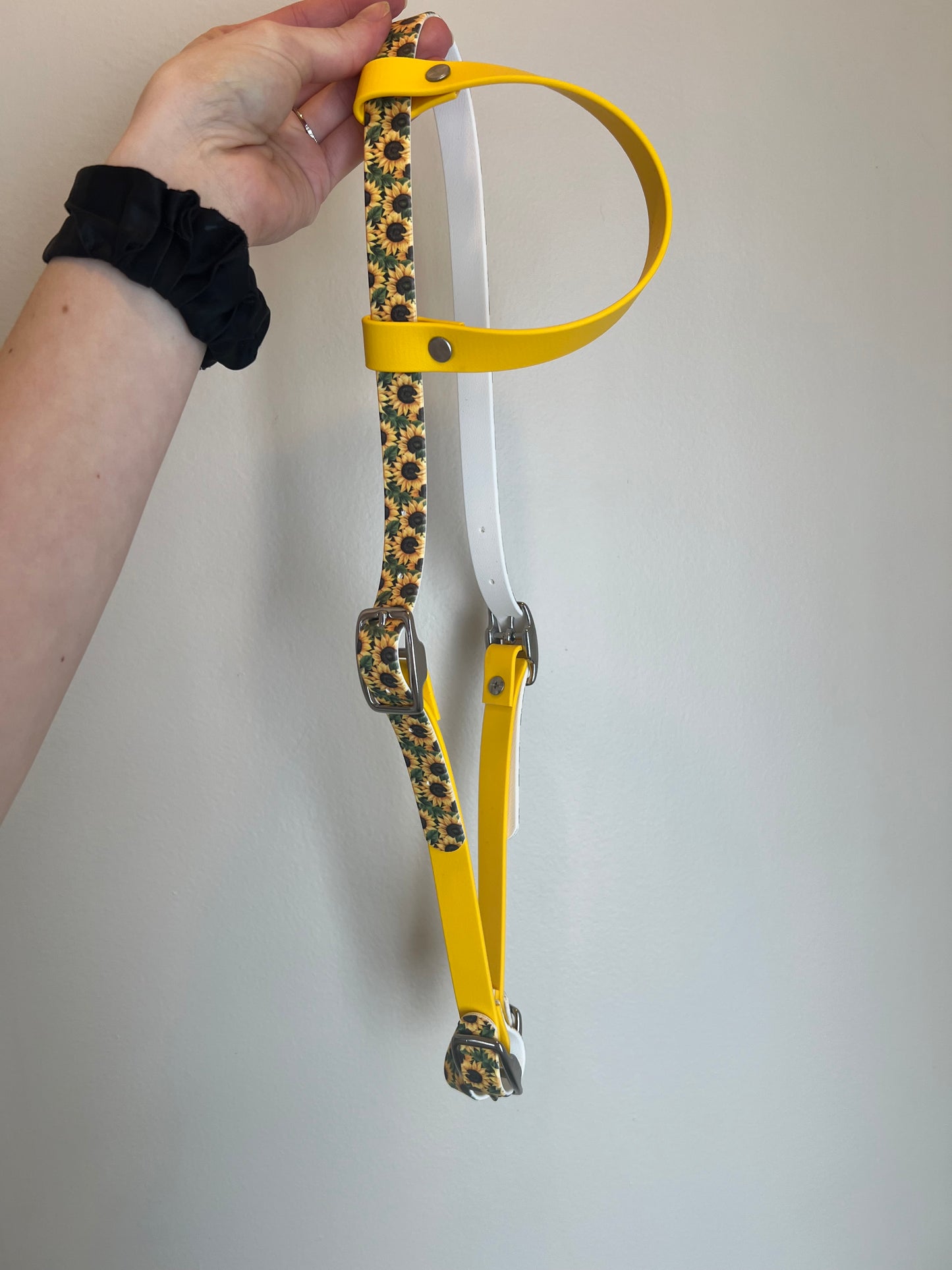 One-Ear Printed Biothane Headstall – Cob to Full Size - IN STOCK