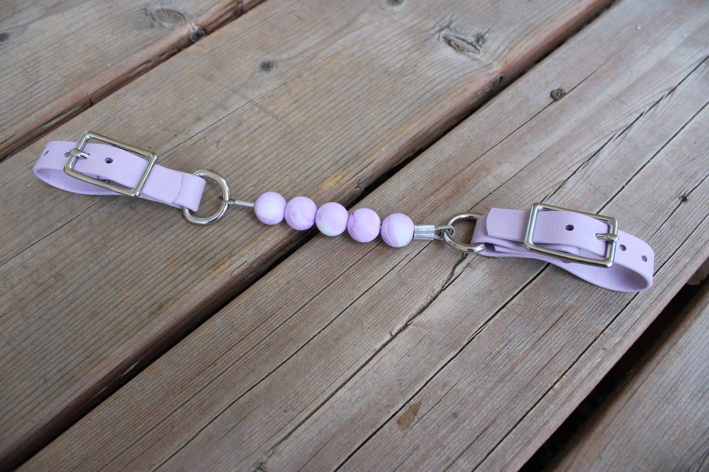 Gourmettes en billes de silicone avec BioThane