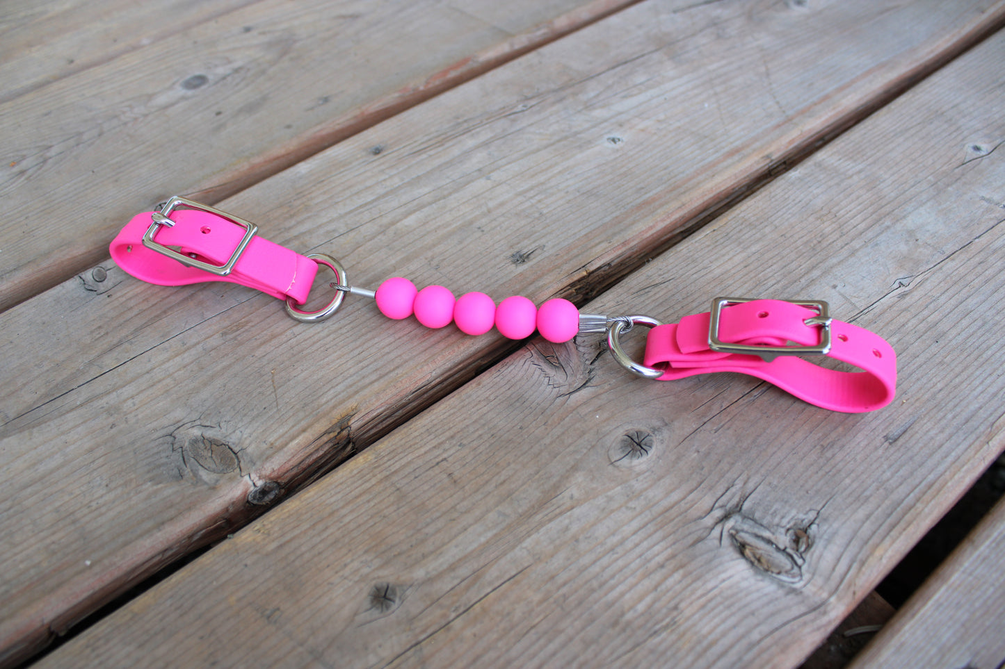 Gourmettes en billes de silicone avec BioThane