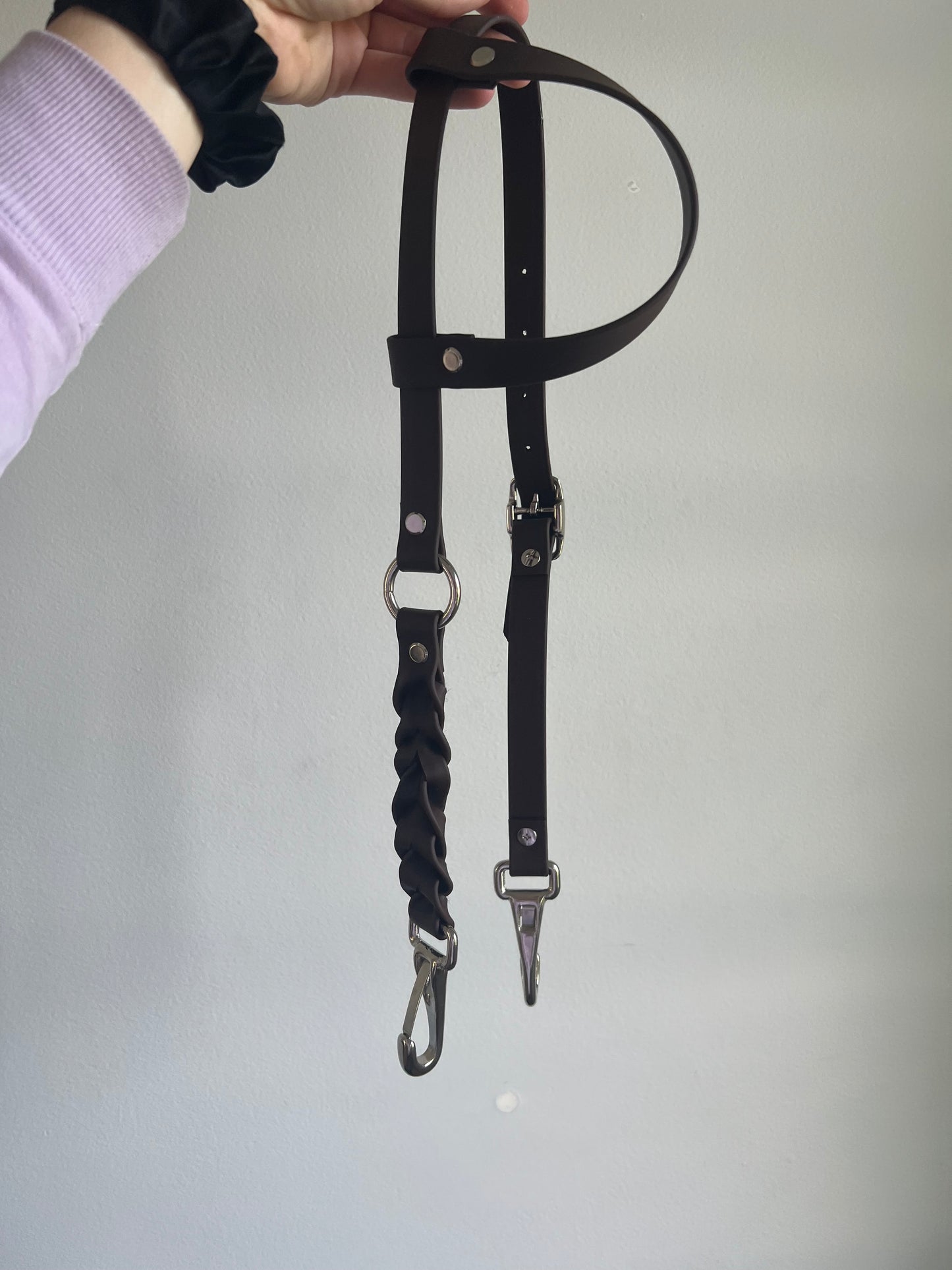 One-Ear Braided Biothane Headstall – Cob to Full Size - Made to Order