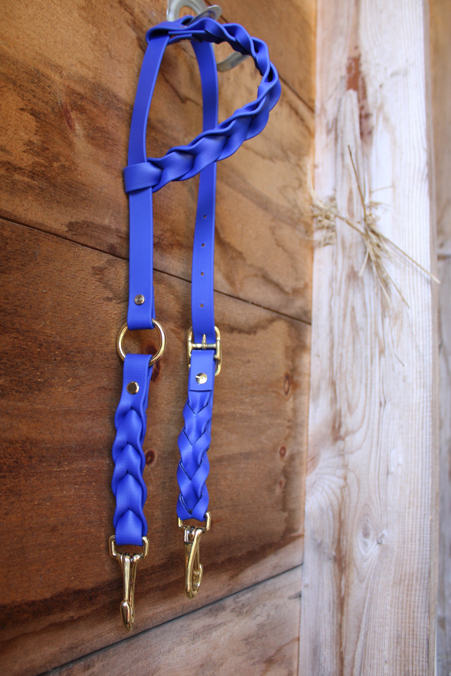 One-Ear Fully Braided BioThane Headstall – MaRivale Standard *Made to Order*