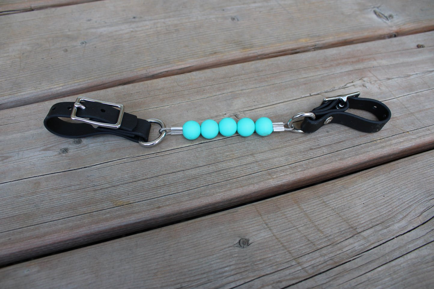 Gourmettes en billes de silicone avec BioThane