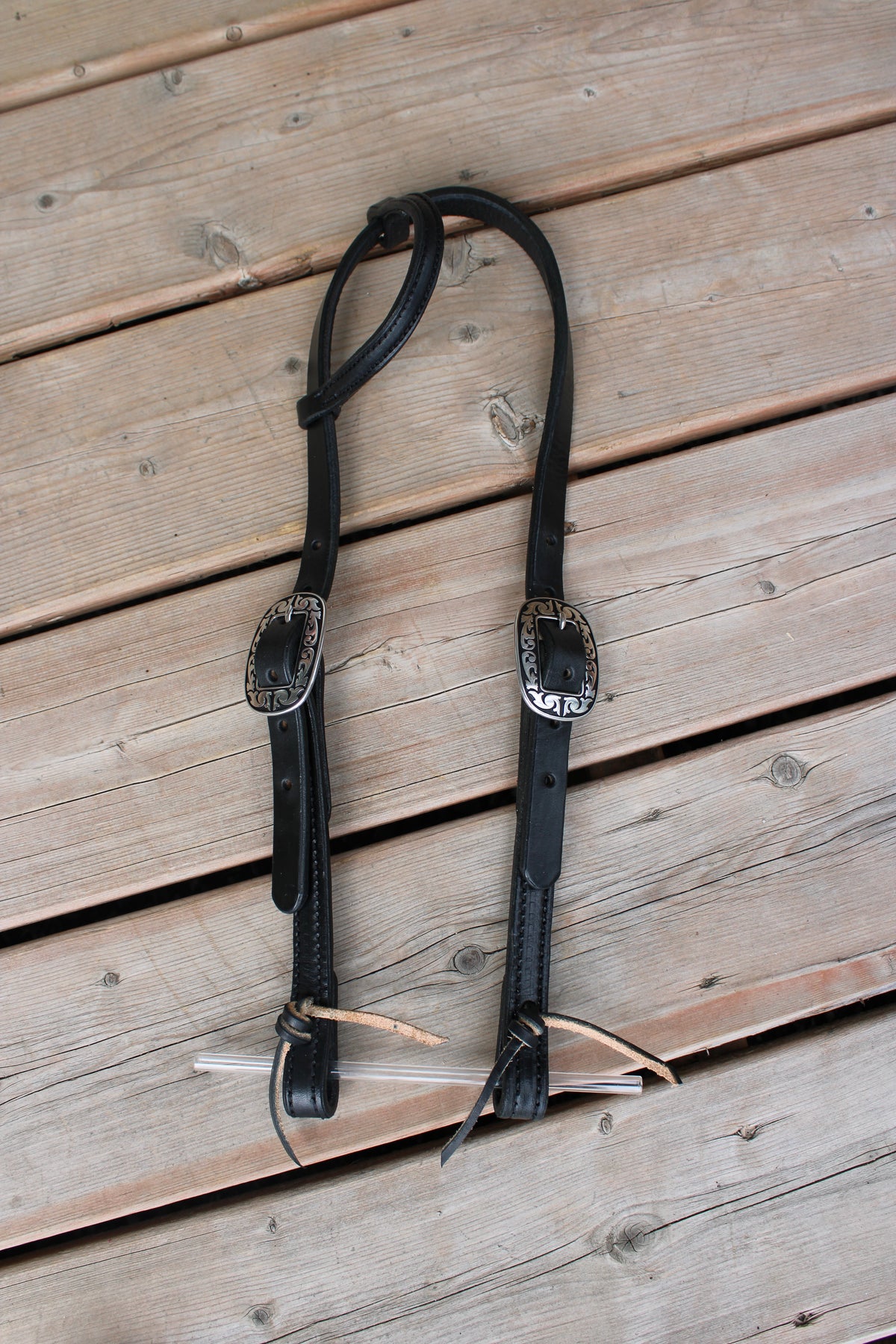Black Leather Headstall #1