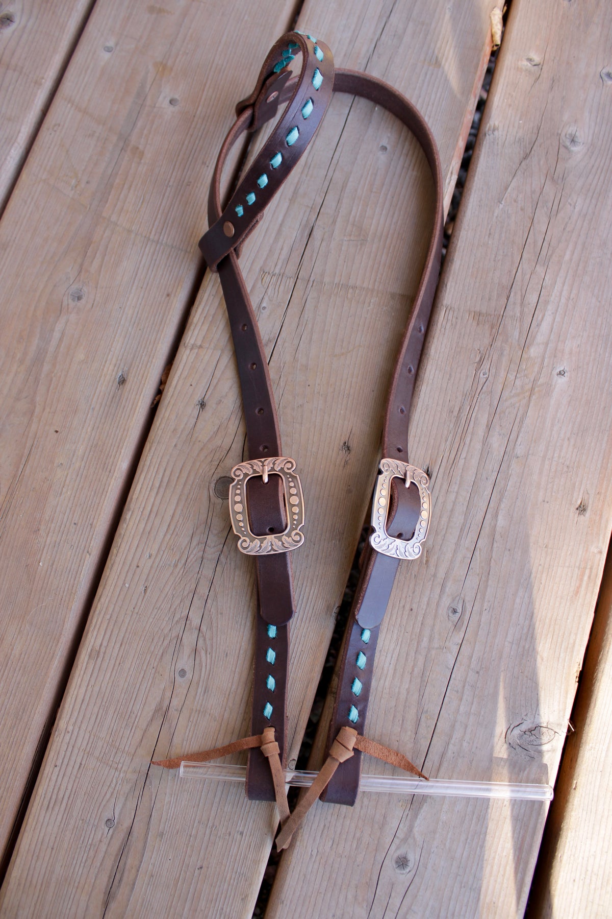 Dark Brown Leather Headstall #3