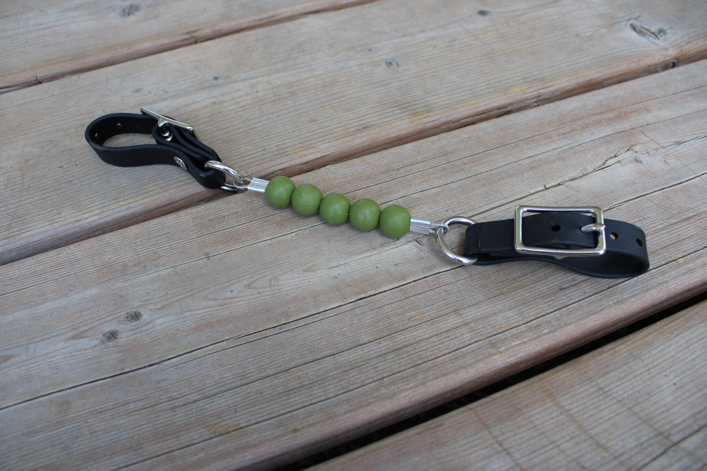 Gourmettes en billes de silicone avec BioThane