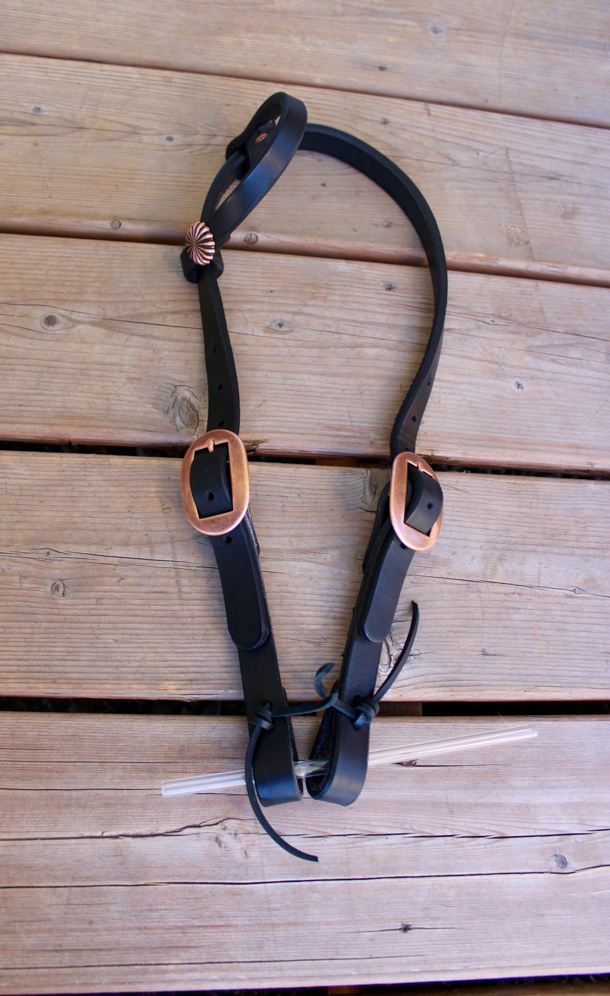 Black Leather Headstall #3
