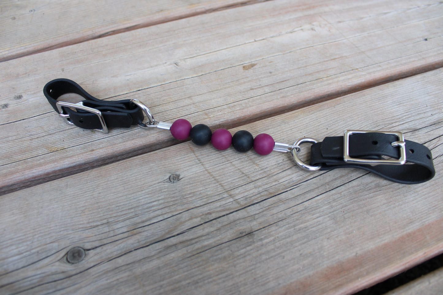 Gourmettes en billes de silicone avec BioThane
