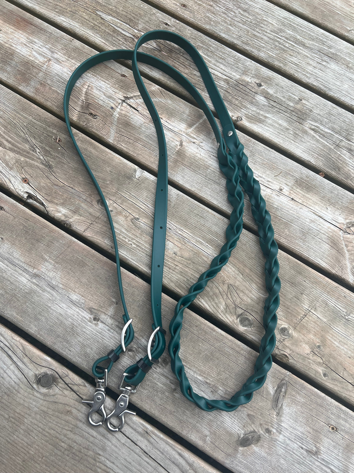 Adjustable Braided Rein BioThane *Made to order*