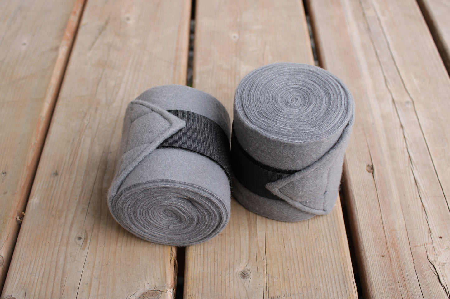 Set of 2 Horse Polo Wraps - Charcoal Grey