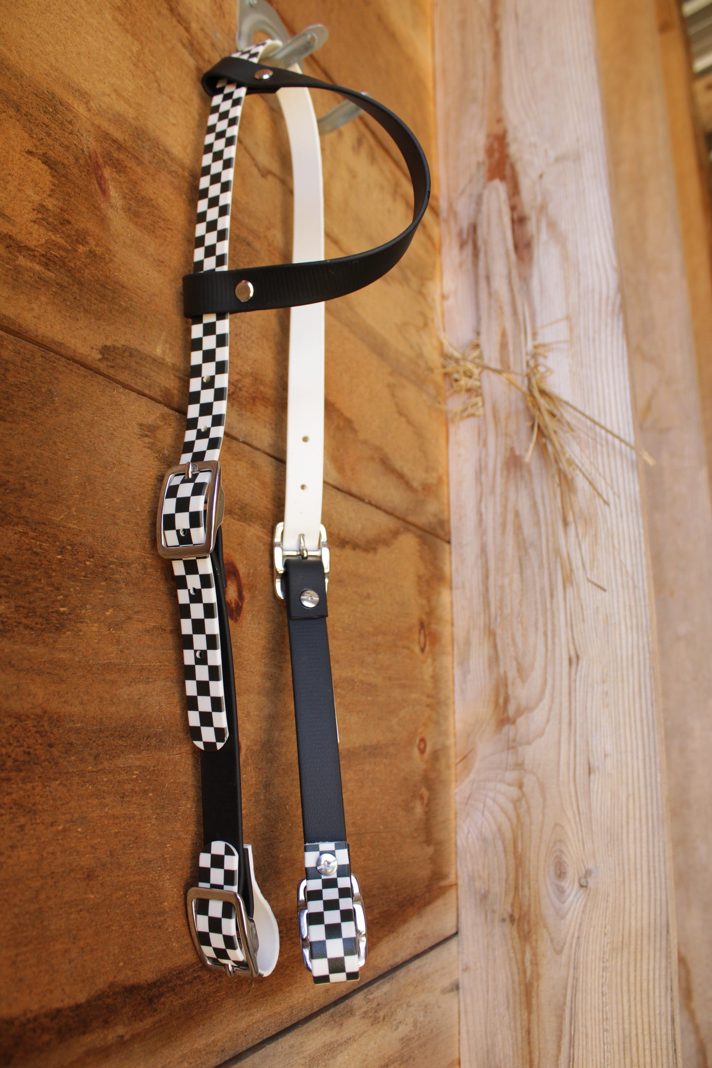 One-Ear Printed Biothane Headstall – MaRivale Standard - IN STOCK