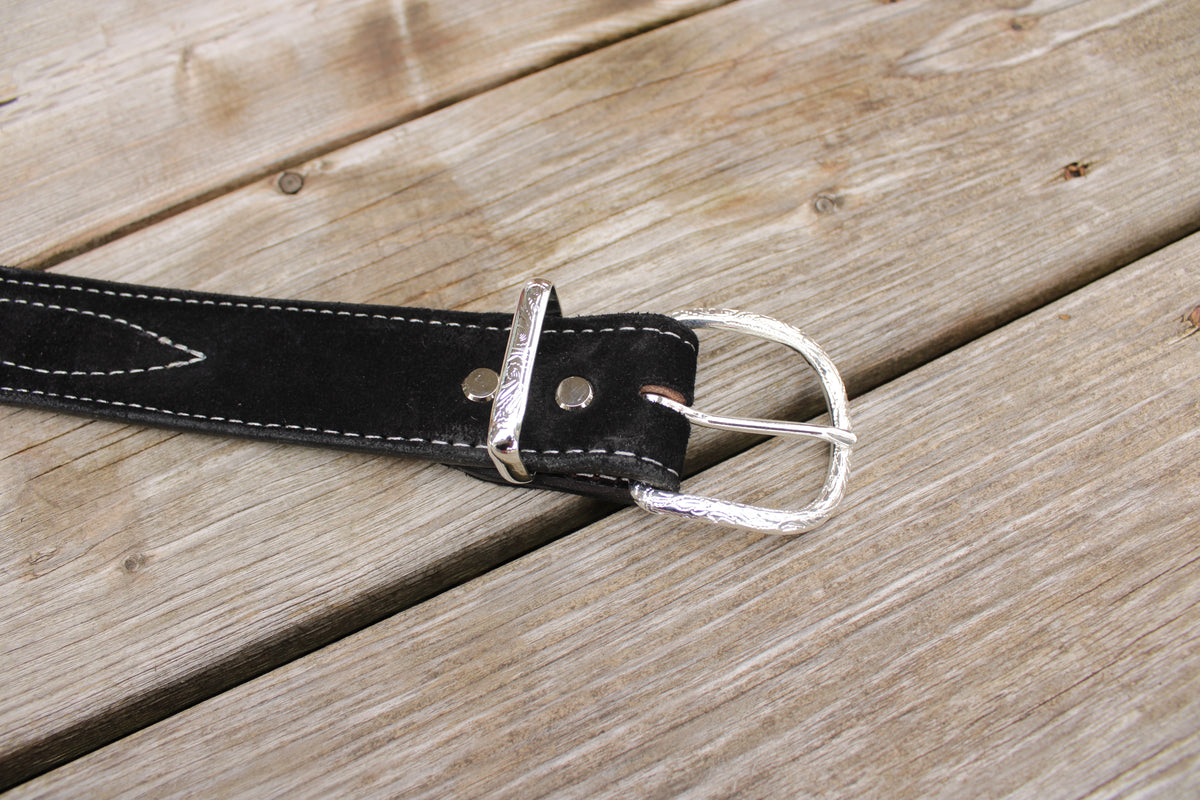 Black Suede Belt