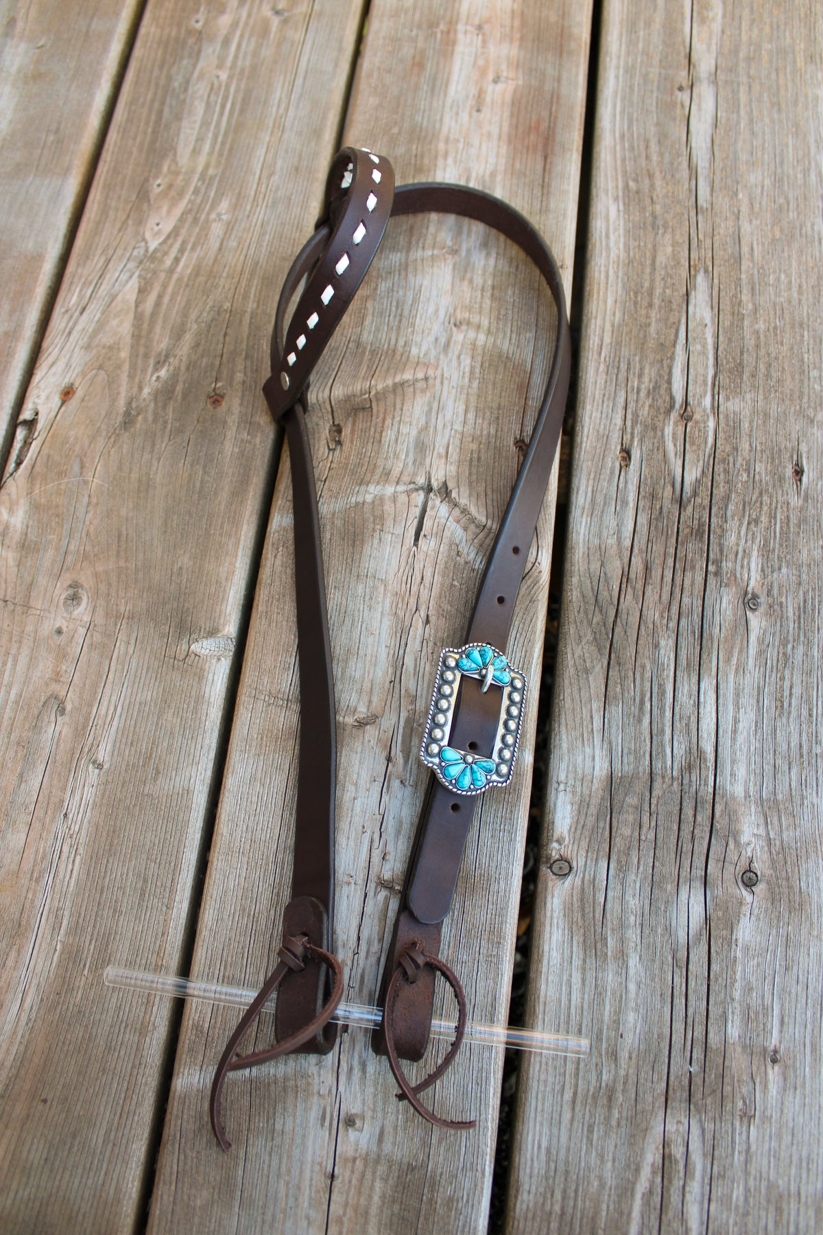 Dark Brown Leather Headstall #1