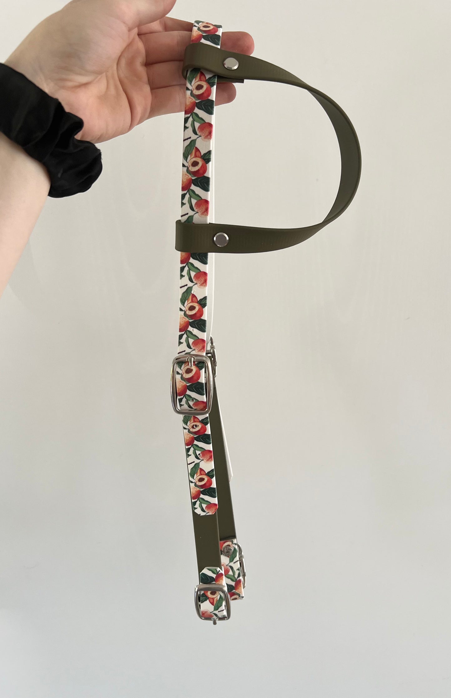 One-Ear Printed Biothane Headstall – Cob to Full Size - IN STOCK