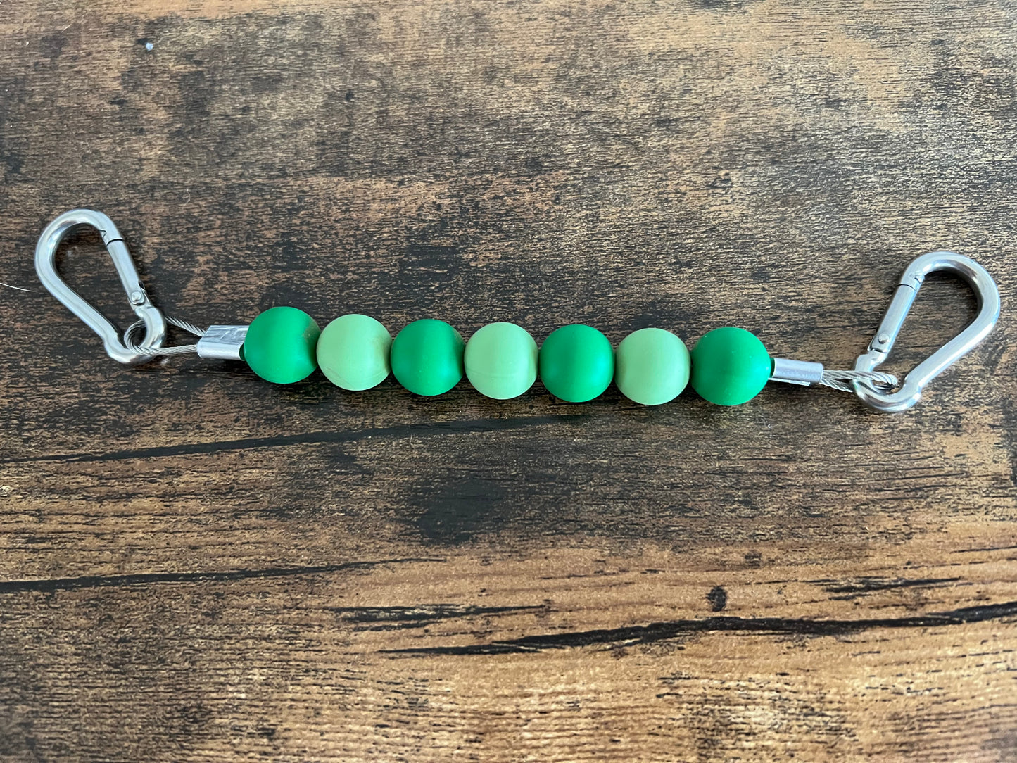 Beaded Silicone Curb Strap - 9 inches