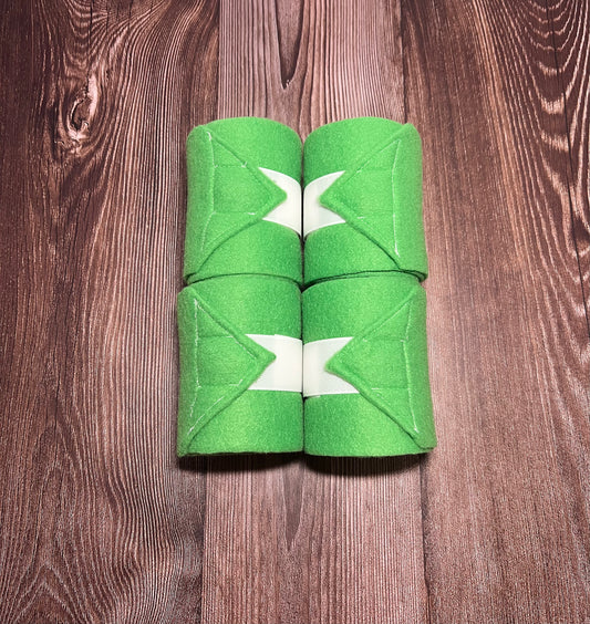 Set of 4 Horse Polo Wraps - Kelly Green