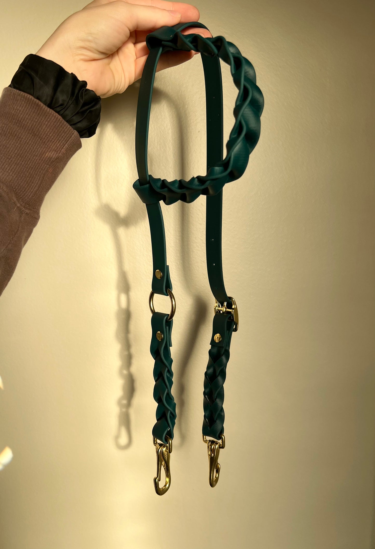 One-Ear Fully Braided Biothane Headstall – Cob to Full Size - Made to Order