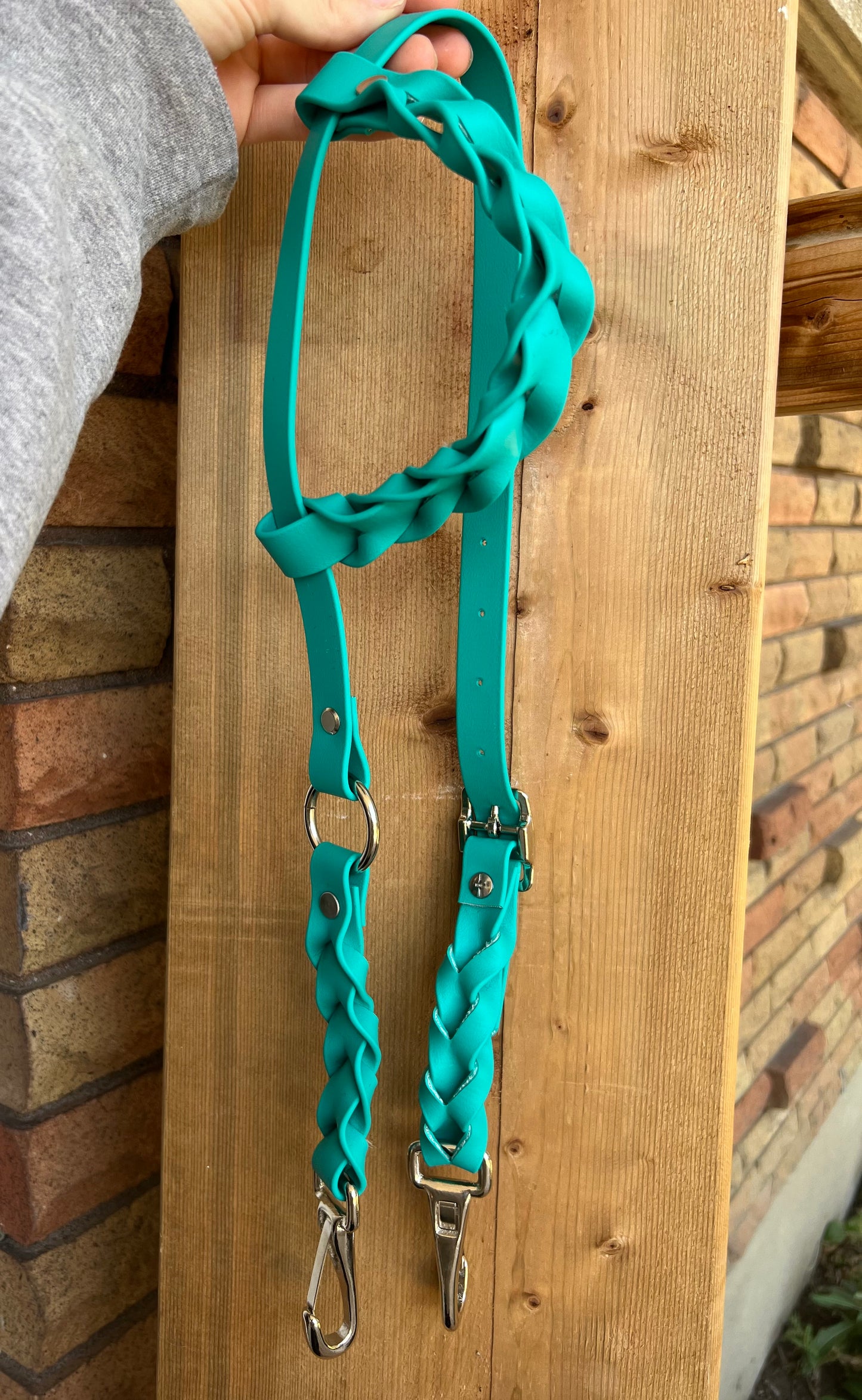 One-Ear Fully Braided BioThane Headstall – Cob to Full Size - IN STOCK