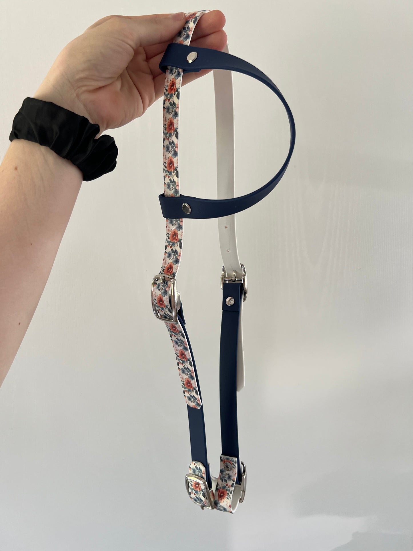 One-Ear Printed Biothane Headstall – Cob to Full Size - IN STOCK
