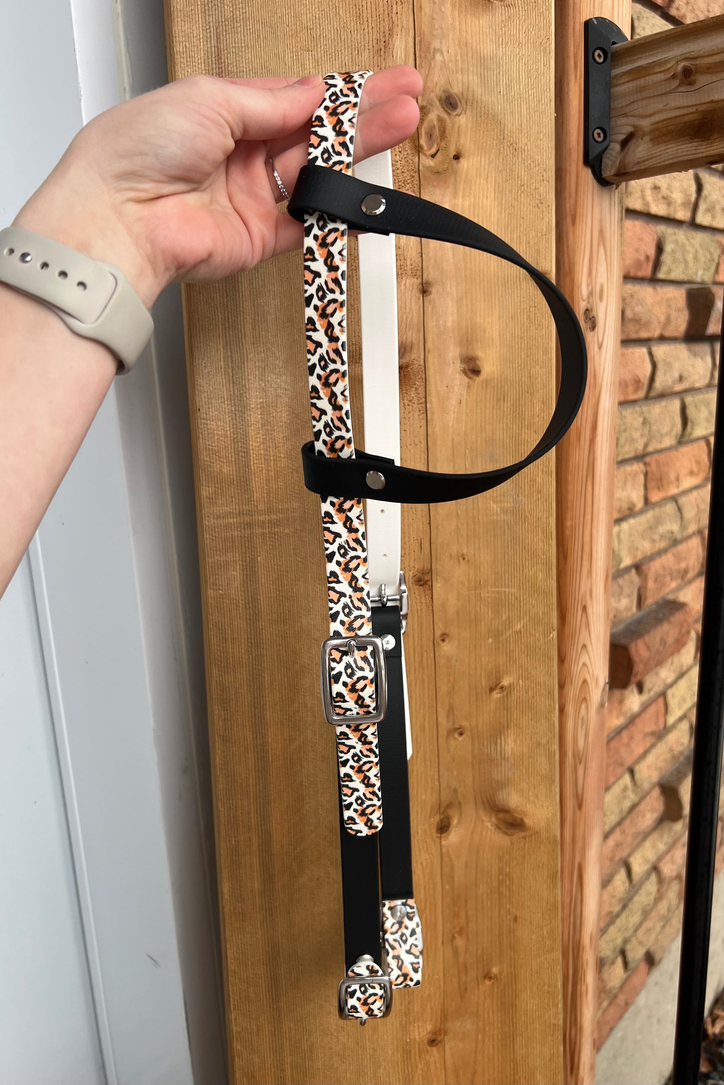 One-Ear Printed Biothane Headstall – MaRivale Standard - IN STOCK