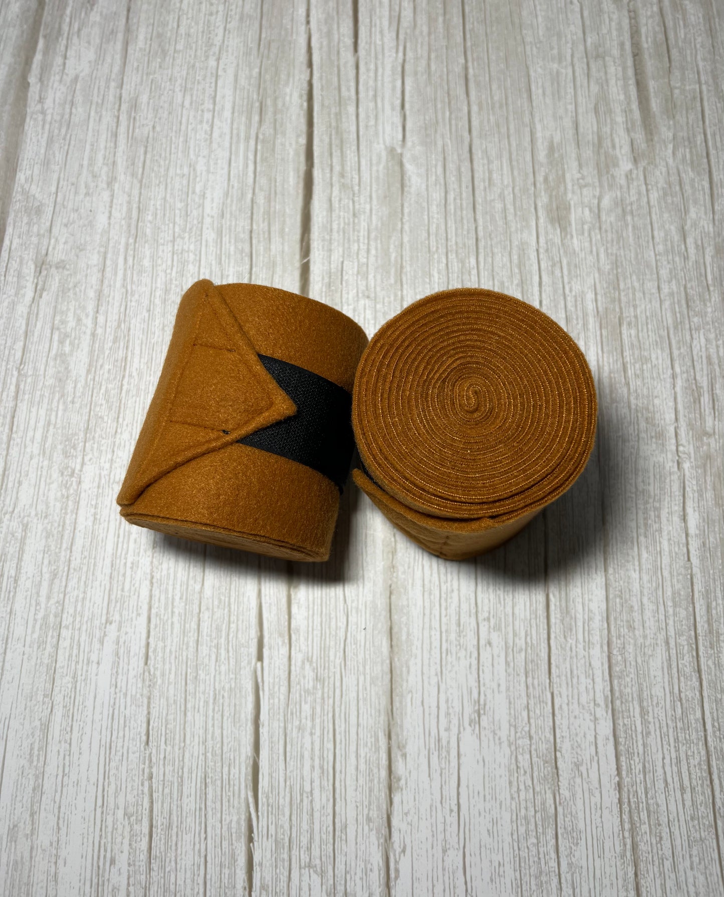 Set of 2 Horse Polo Wraps - Copper Brown