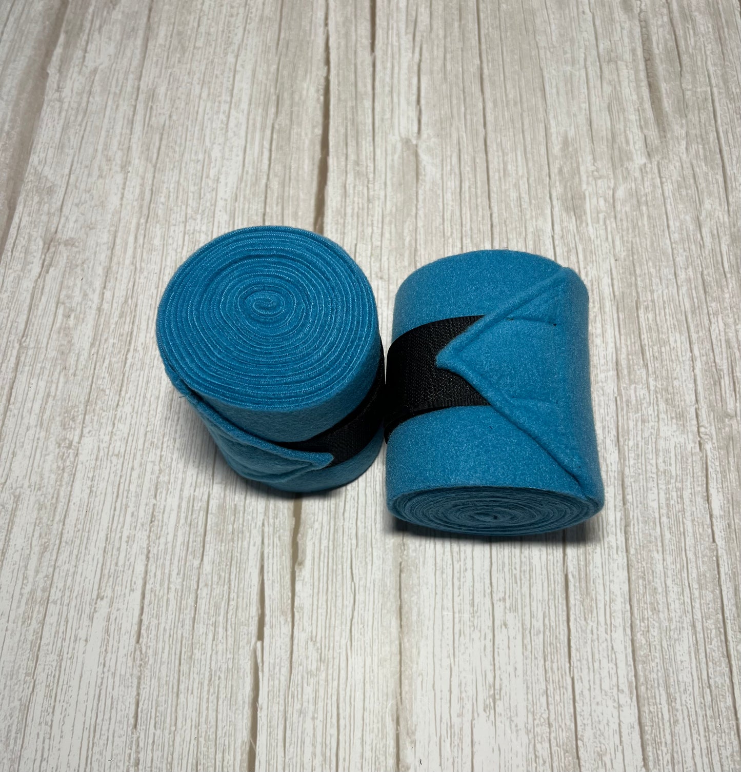 Set of 2 Horse Polo Wraps - Azure Blue