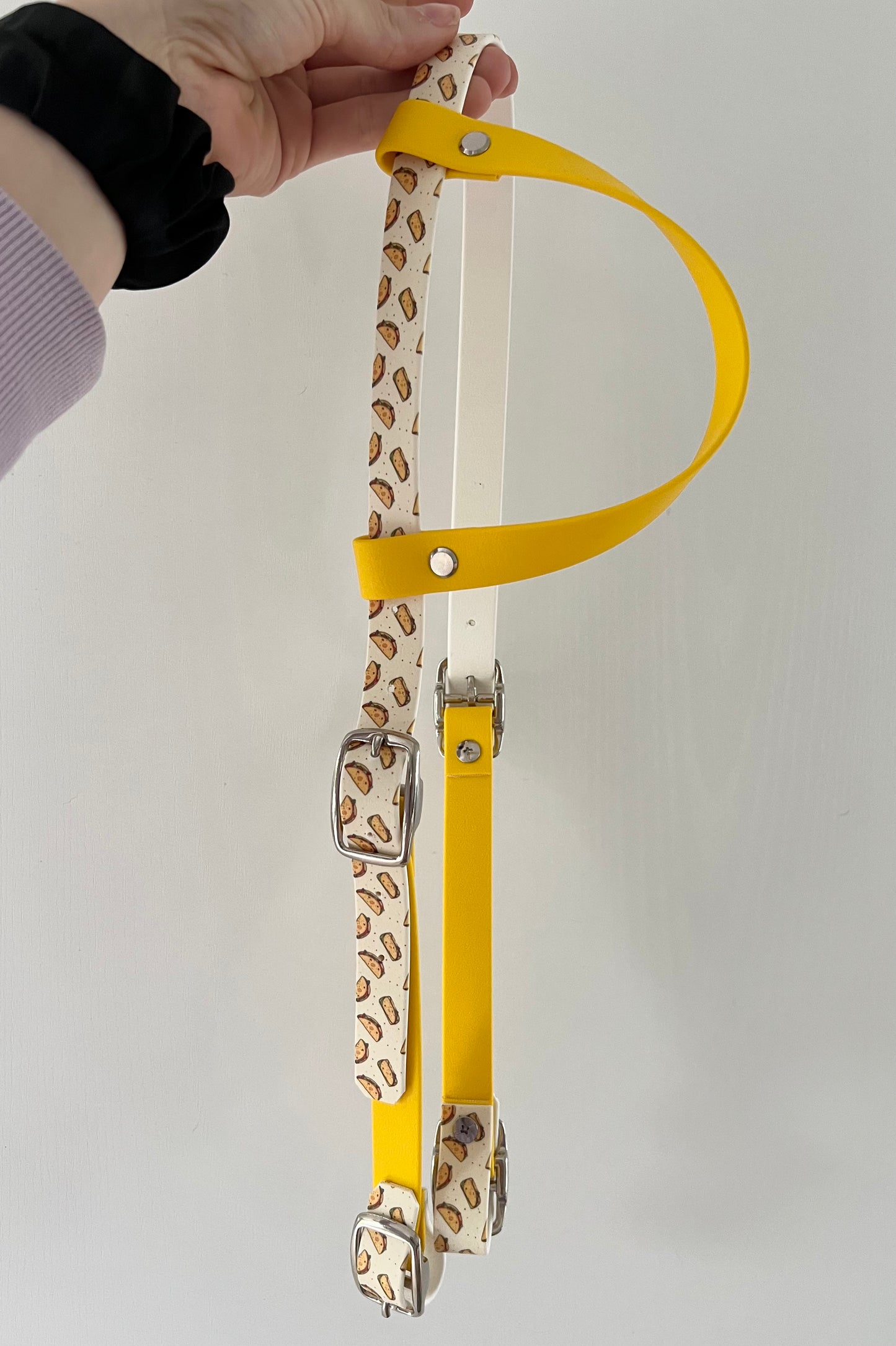 One-Ear Printed Biothane Headstall – Cob to Full Size - IN STOCK