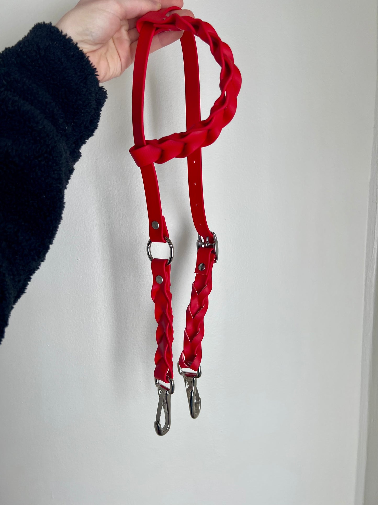 One-Ear Fully Braided BioThane Headstall – Cob to Full Size *Made to Order*